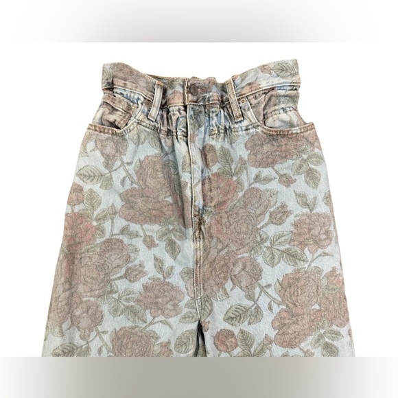 Levi x Ganni paper bag Wide Leg Jeans with High Waist - Picture 4 of 9